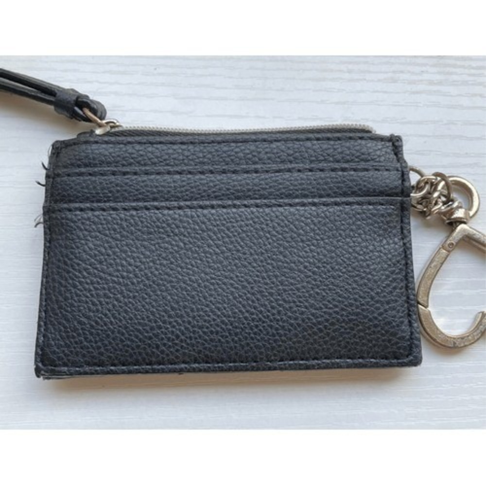 Victoria's Secret Gold Metallic Chevron Wallet & Black‎ Studded Card Case Set - Picture 10 of 11